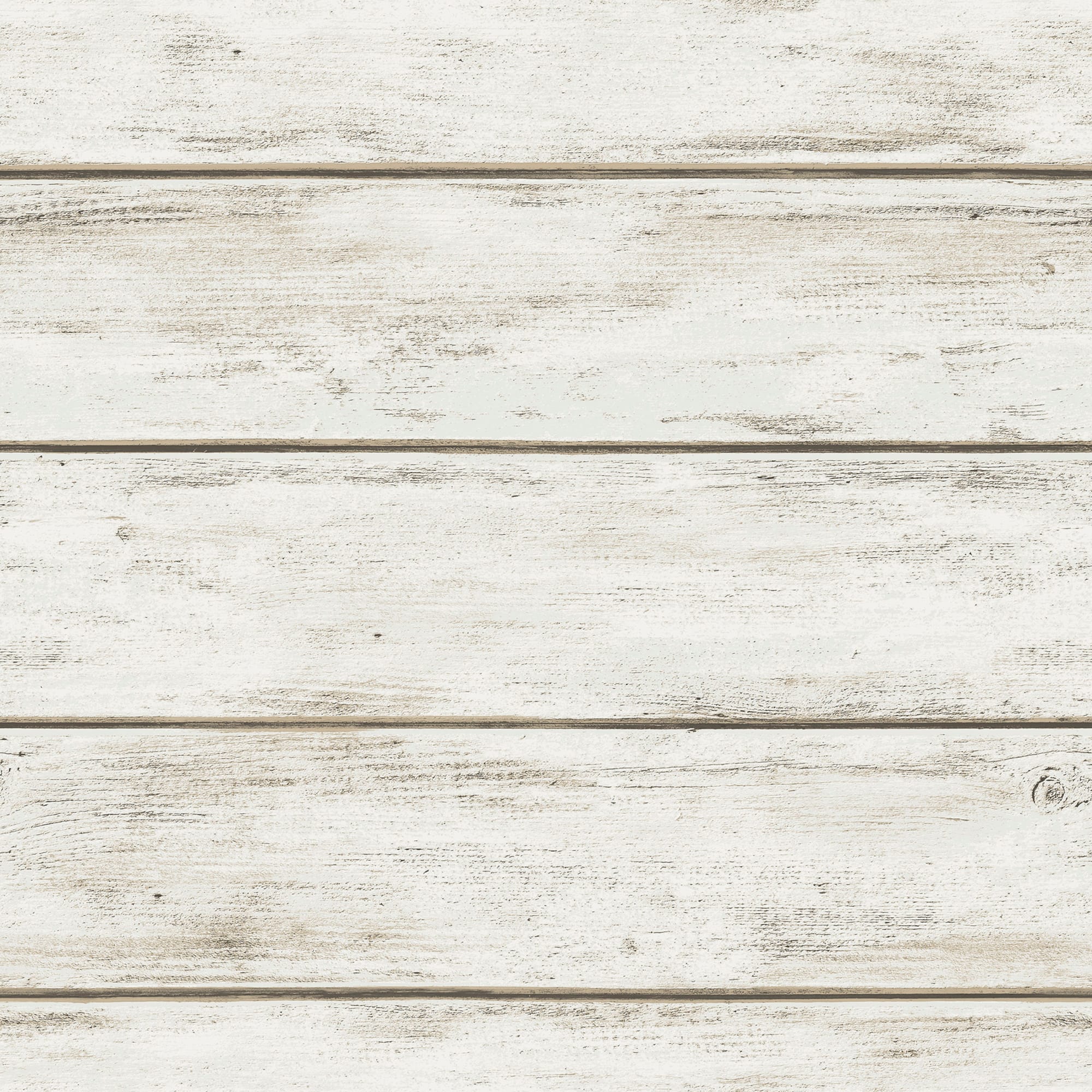 InHome White Washed Plank Peel & Stick Wallpaper